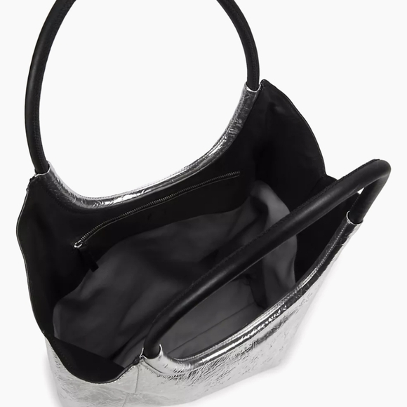 Rag & bone remi crinkle metallic shopper tote bag - Picture 2 of 4